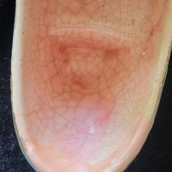 Antique  Faience Longwy French pattern art shoe - Picture 3 of 5